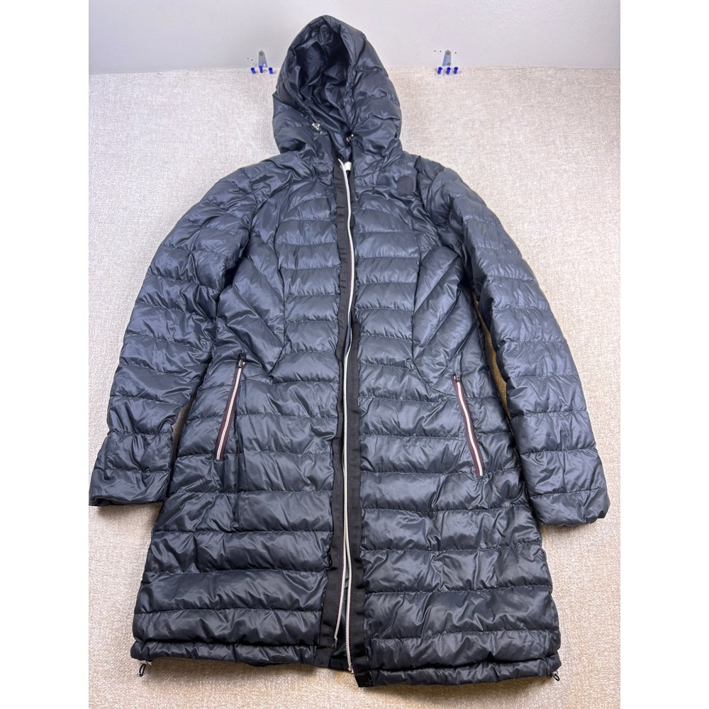 Lululemon Athletica Hooded Puffer Parka Jacket Black Size 10 Broken Zipper 4504